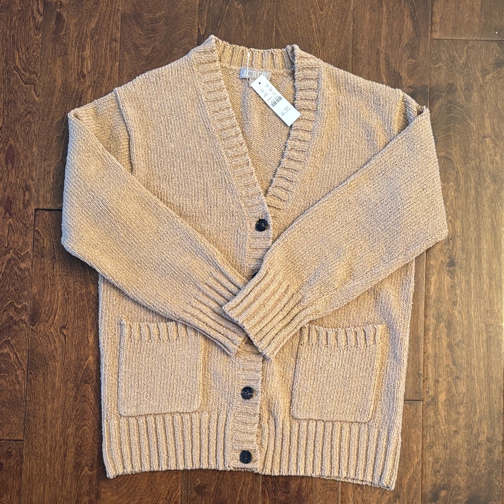 New J.Crew Cotton Blend Marina Cardigan